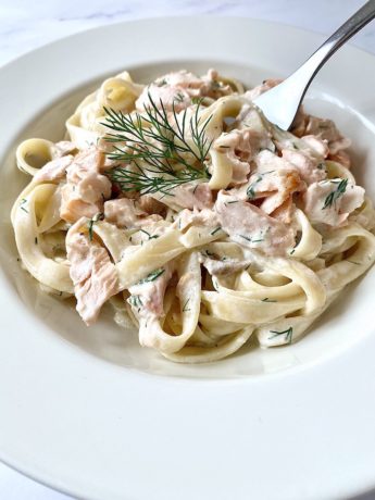 Salmon Fettuccine