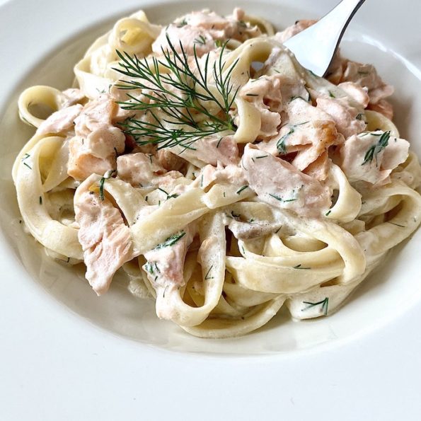 Salmon Fettuccine