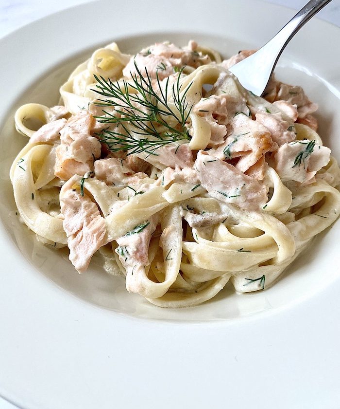 Salmon Fettuccine