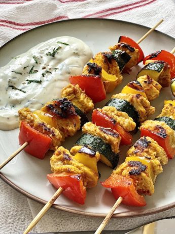 Turkey and Veggie Skewers