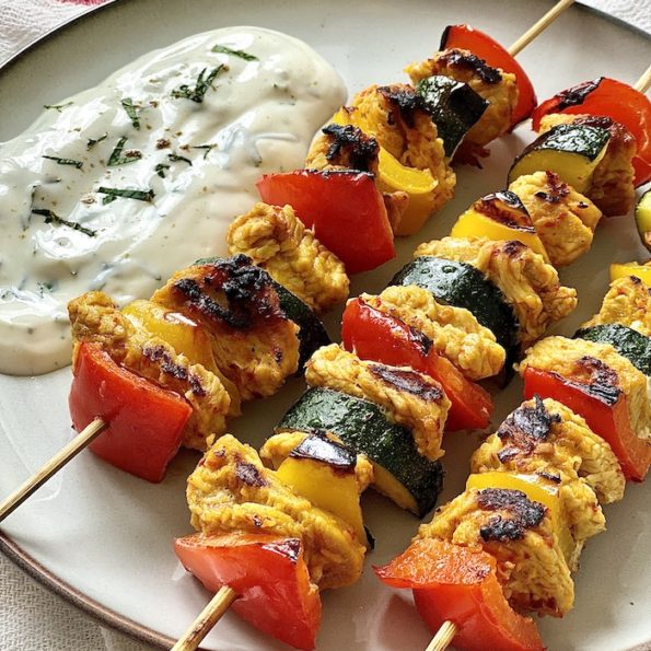 Turkey and Veggie Skewers