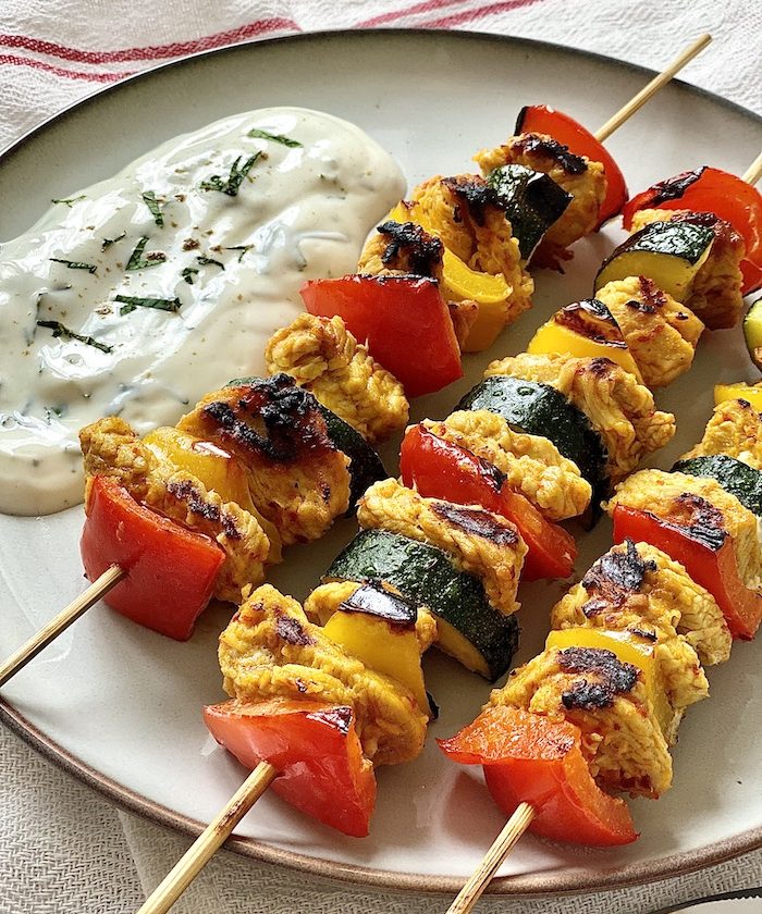 Turkey and Veggie Skewers