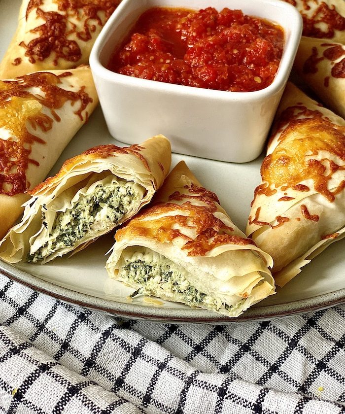 Chicken and Spinach Parcels