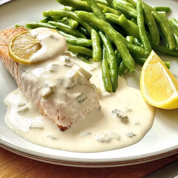 Salmon with Horseadish Sauce