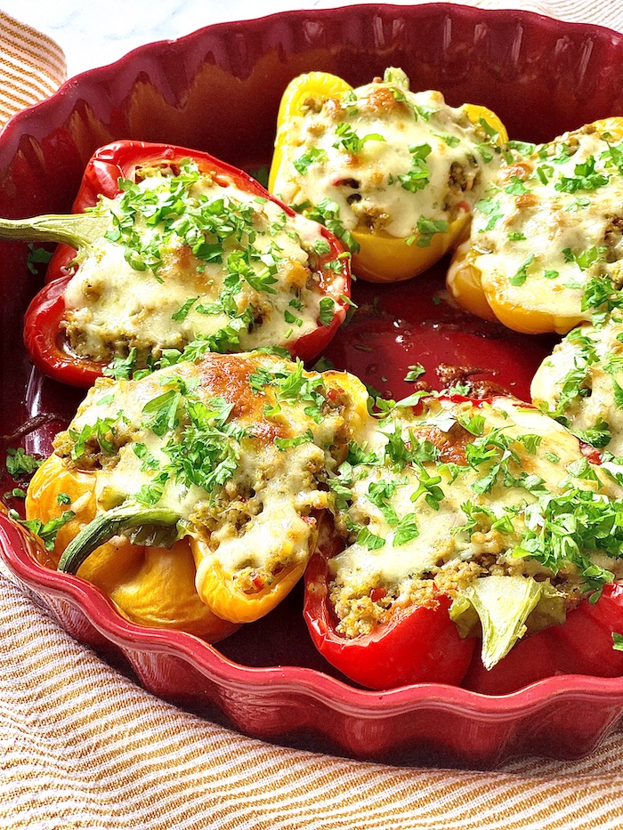 Spicy Stuffed Bell Peppers