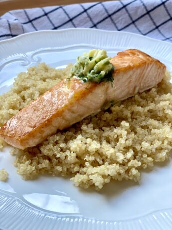 Baked Salmon with Parsley Butter