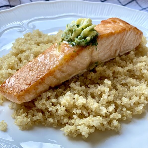 Baked Salmon with Parsley Butter