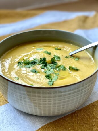 Sweet Potato and Cauliflower Cream Soup