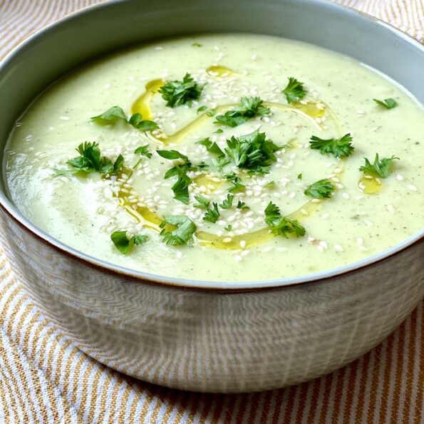 Cauliflower and Courgette Cream Soup