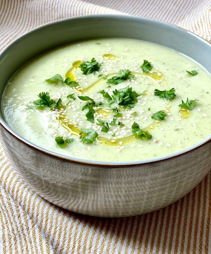 Cauliflower and Courgette Cream Soup