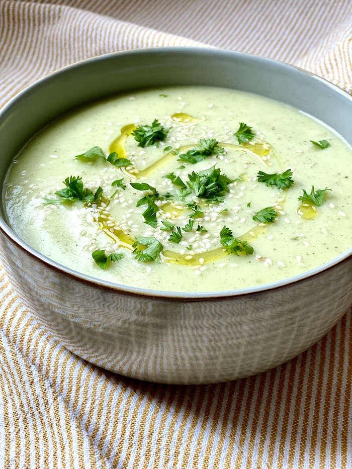 Cauliflower and Courgette Cream Soup