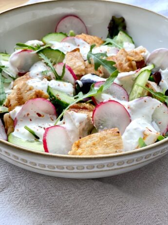 Grilled Chicken with Crunchy Salad