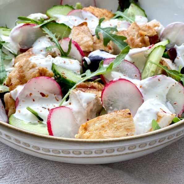 Grilled Chicken with Crunchy Salad