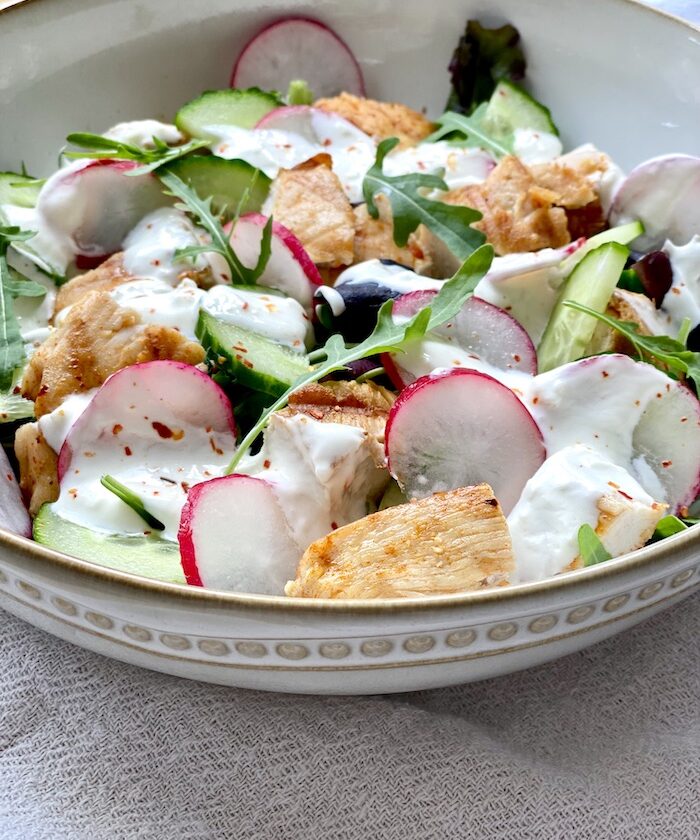 Grilled Chicken with Crunchy Salad