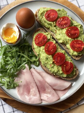 Whipped Avocado Toast and Soft Boiled Eggs