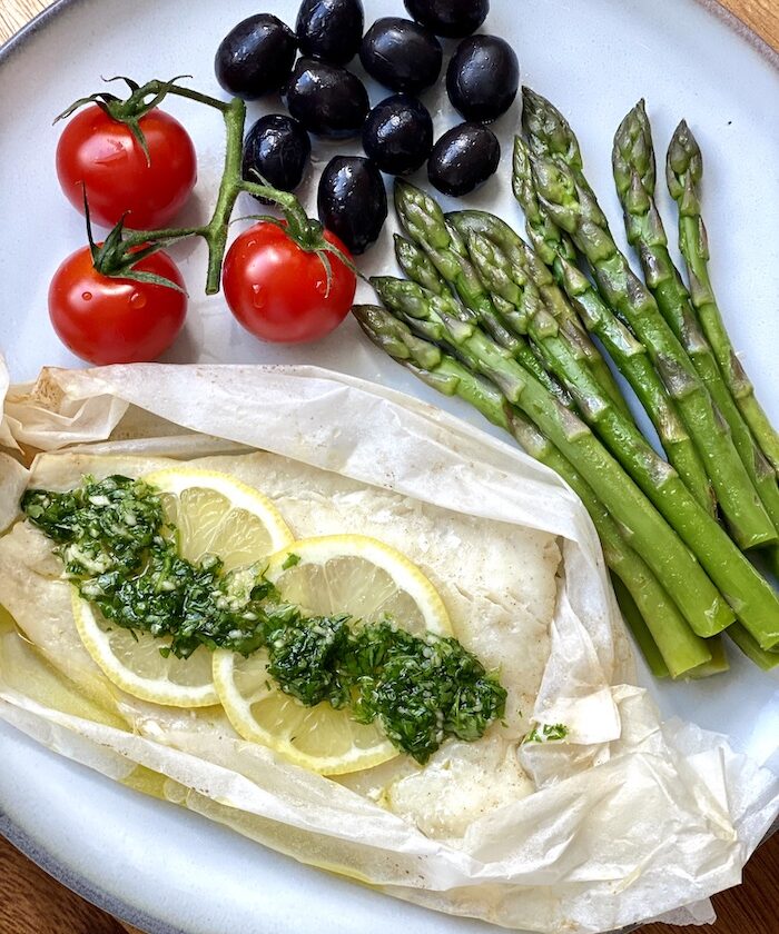 Lemon Cod with Parsley and Garlic