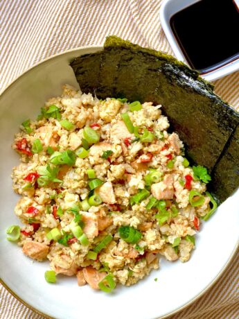 Salmon Egg Fried Rice