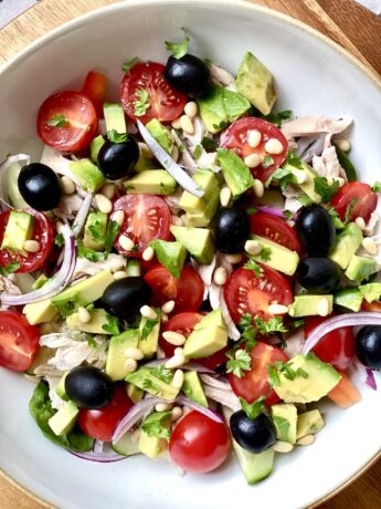 Chicken Salad with Pesto Dressing