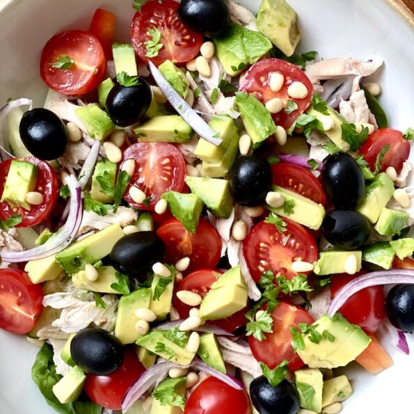 Chicken Salad with Pesto Dressing