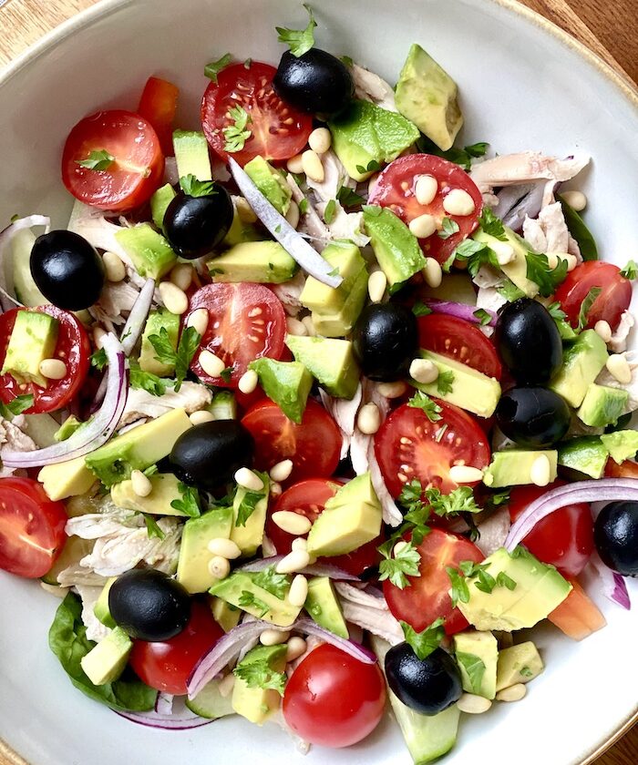 Chicken Salad with Pesto Dressing