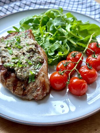 Beef Steak with Mushroom Butter