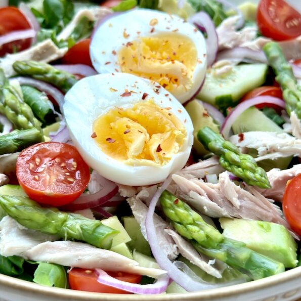 Chicken Salad with Roasted Garlic Dressing