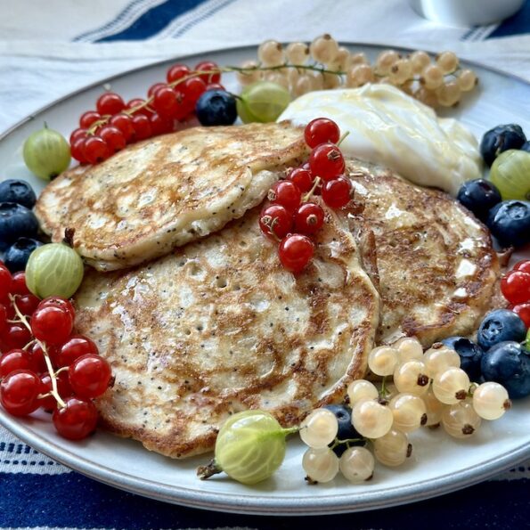 Banana Poppy Seed Pancakes