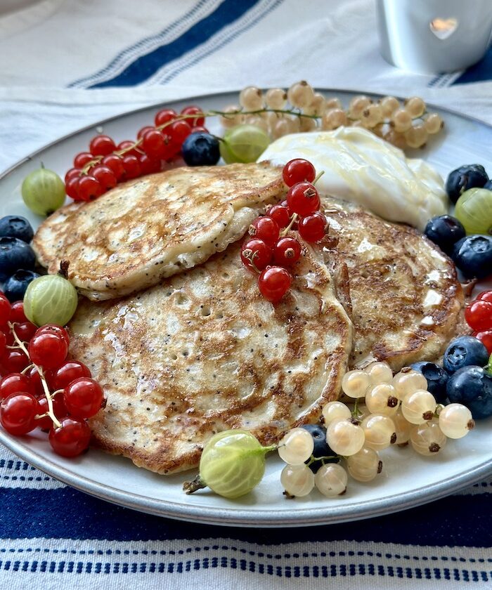 Banana Poppy Seed Pancakes