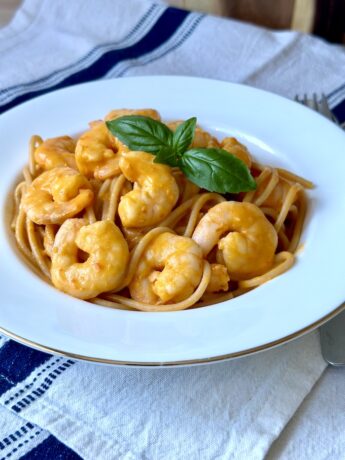 Spicy Tomato Prawn Pasta