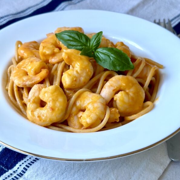 Spicy Tomato Prawn Pasta