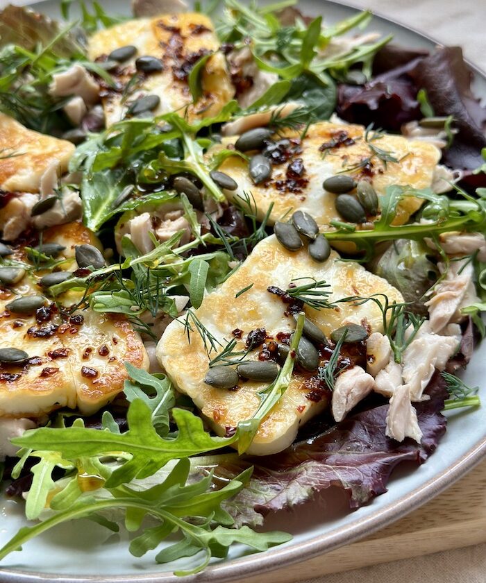 Chicken and Halloumi Salad