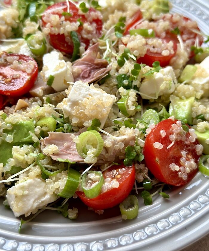 Quinoa, Feta and Artichoke Salad