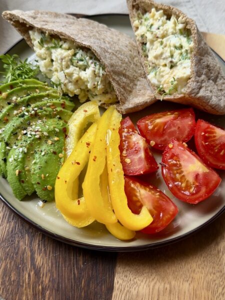 Pita Pockets with Egg Salad