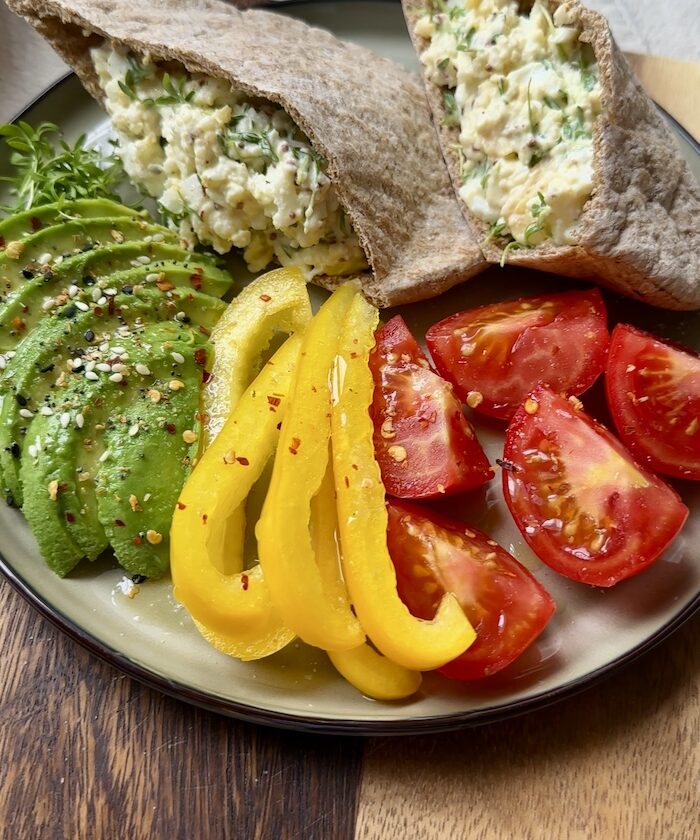 Pita Pockets with Egg Salad