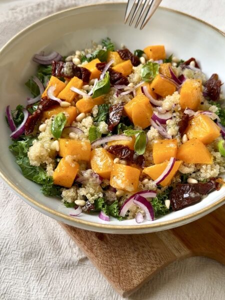 Quinoa, Kale and Butternut Squash Salad