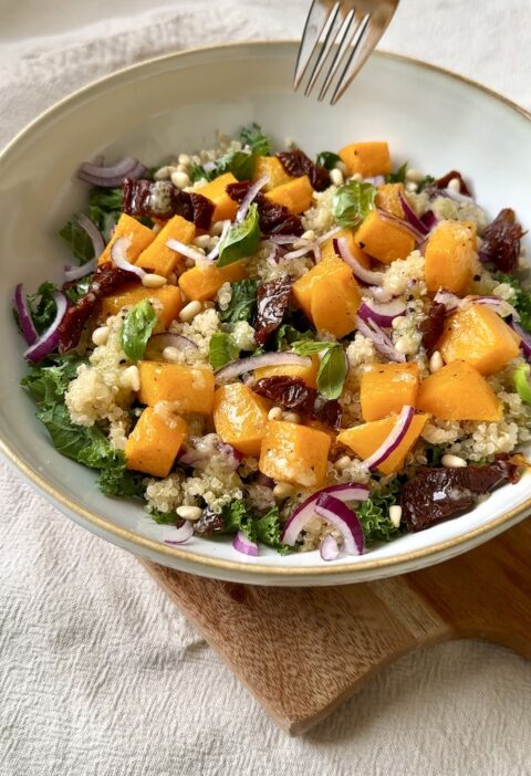 Quinoa, Kale and Butternut Squash Salad