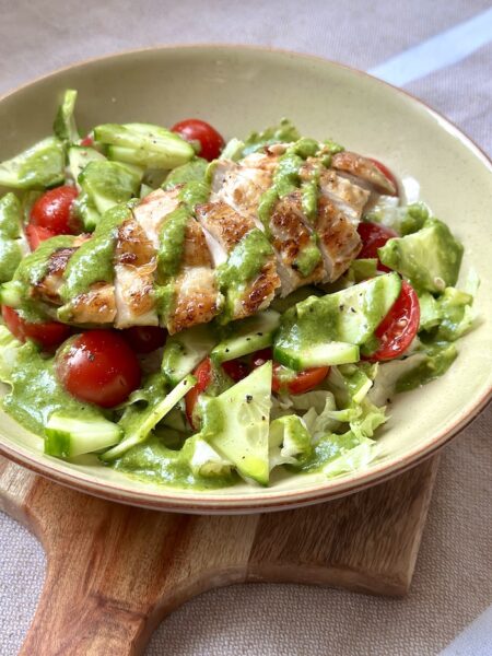 Chicken Salad with Basil Dressing