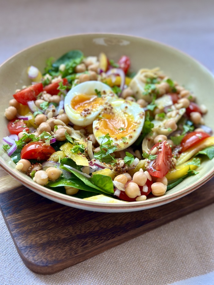 Chickpea and Spinach Salad