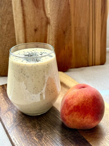 Peach Banana and Yoghurt Smoothie