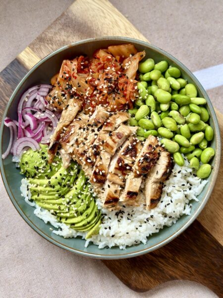 Honey Soy Garlic Chicken Bowl