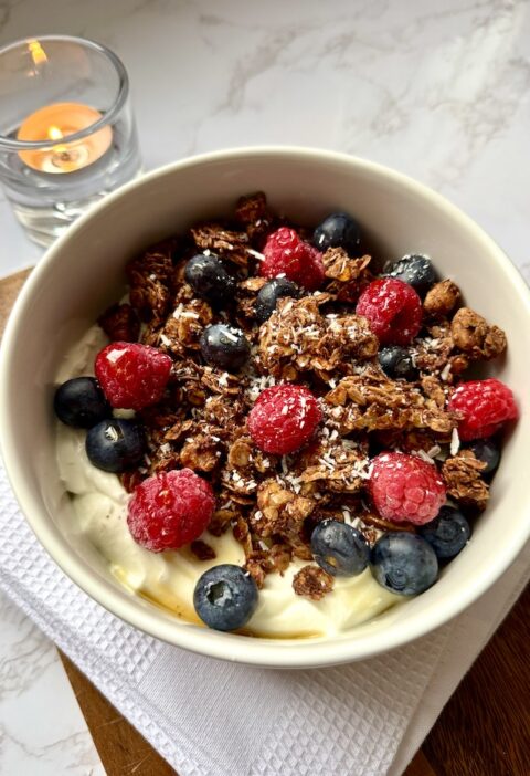 Homemade Chocolate and Macadamia Granola