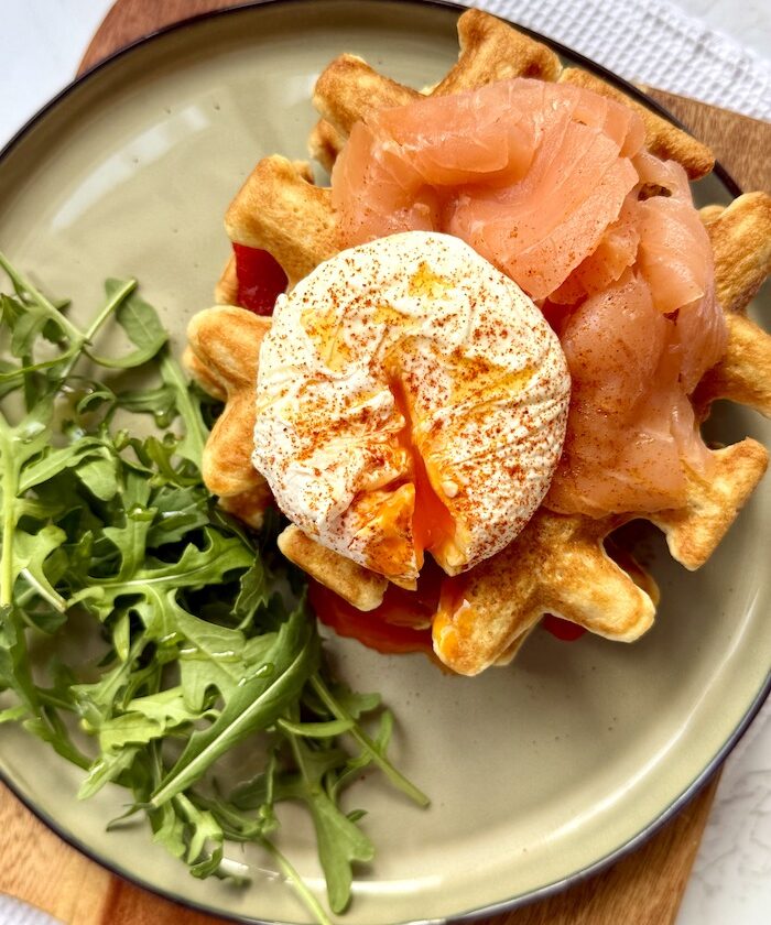 Savoury Cottage Cheese and Oats Waffles