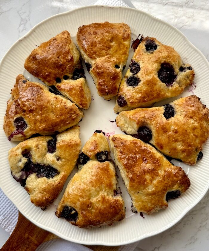 Cottage Cheese Blueberry Scones