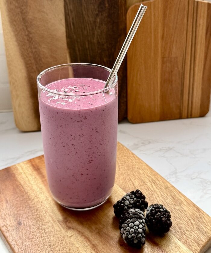Apple, Banana and Blackberry Protein Smoothie