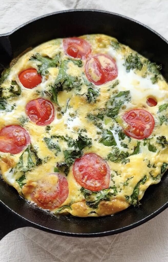 Kale and Tomato Omelette