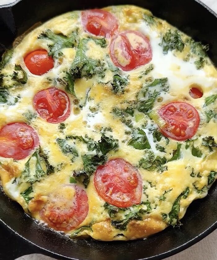 Kale and Tomato Omelette